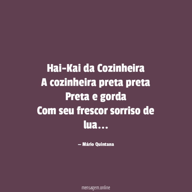 Hai-Kai da Cozinheira