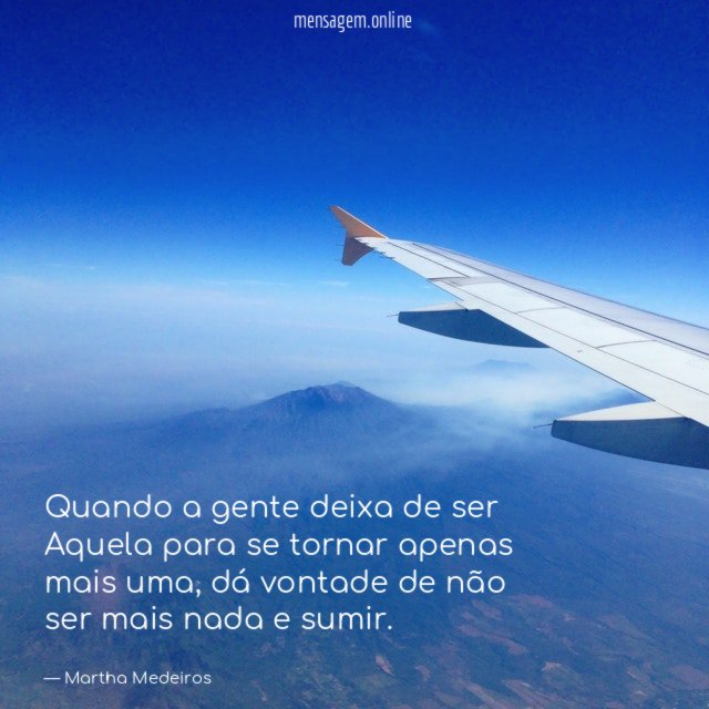 Quando a gente deixa de ser Aquela para