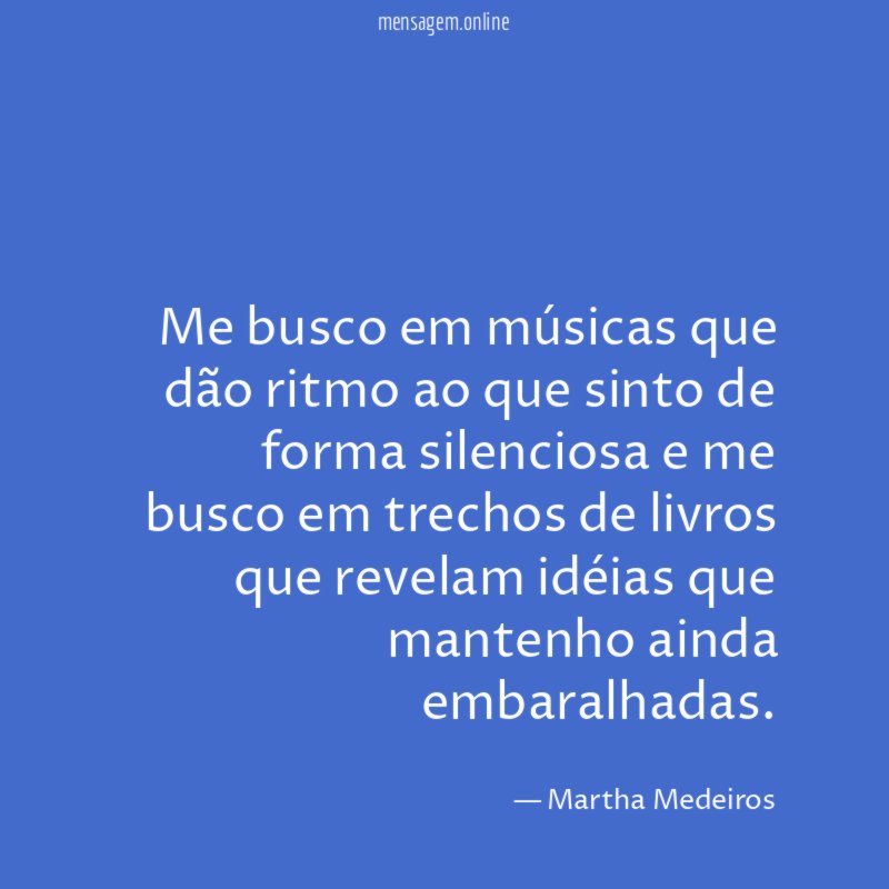 Me busco em músicas que dão ritmo ao