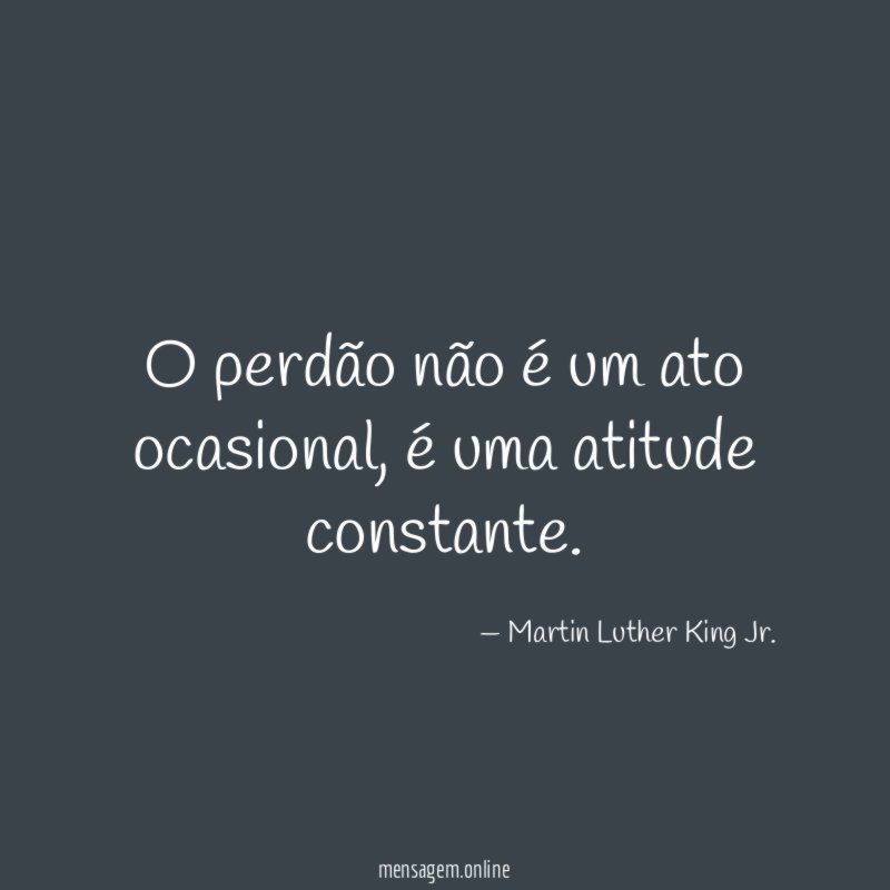 O perdão não é um ato ocasional