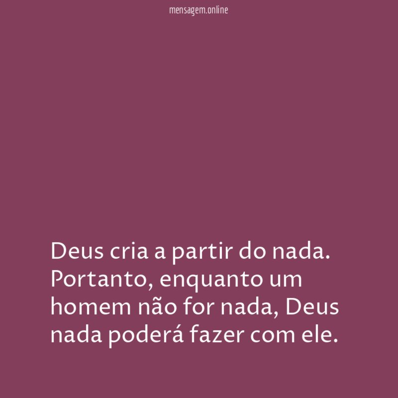 Deus cria a partir do nada