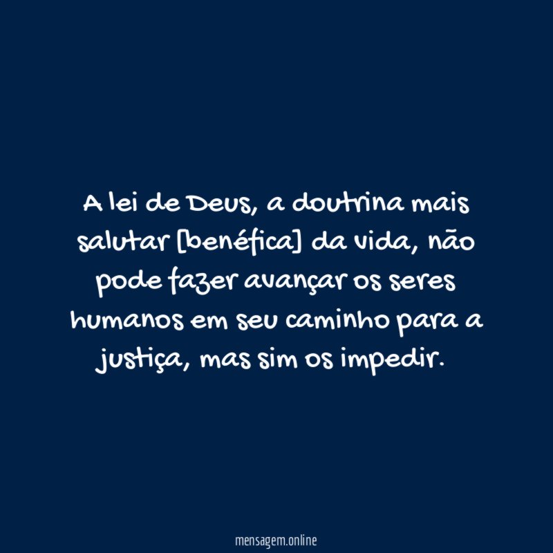 A lei de Deus