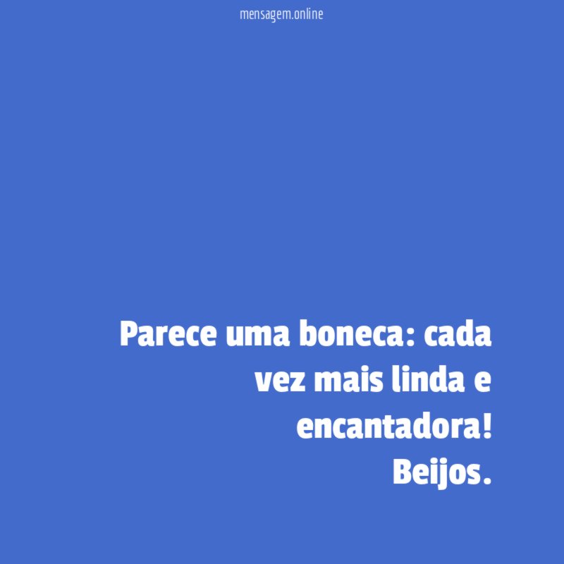 Parece uma boneca