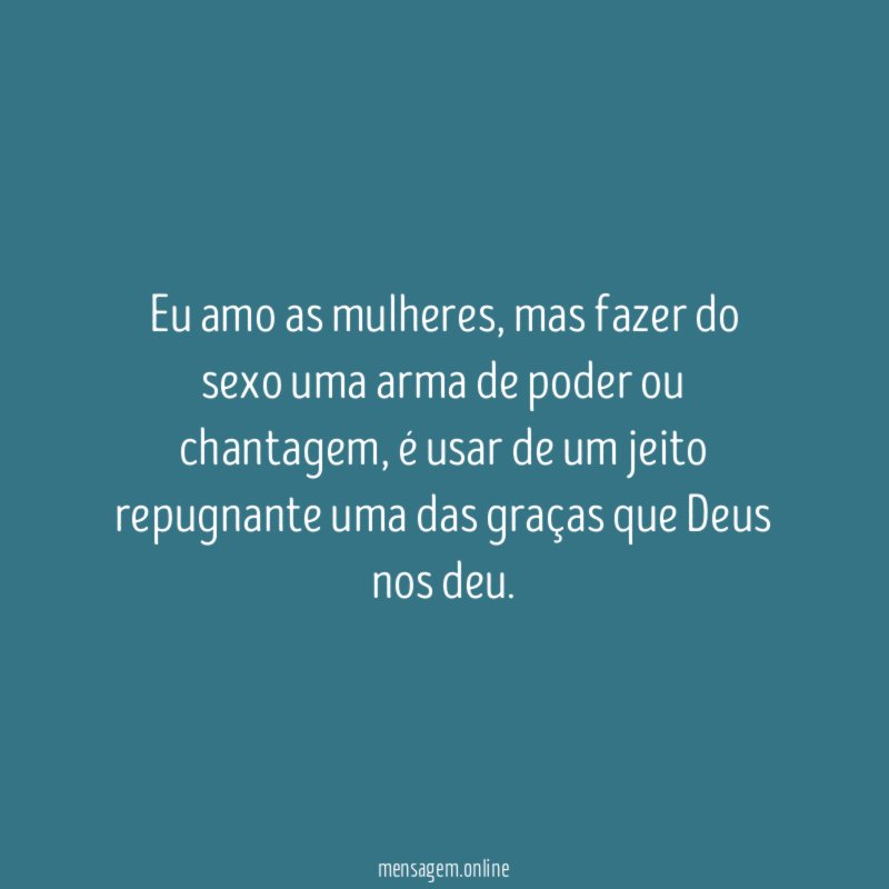 Eu amo as mulheres
