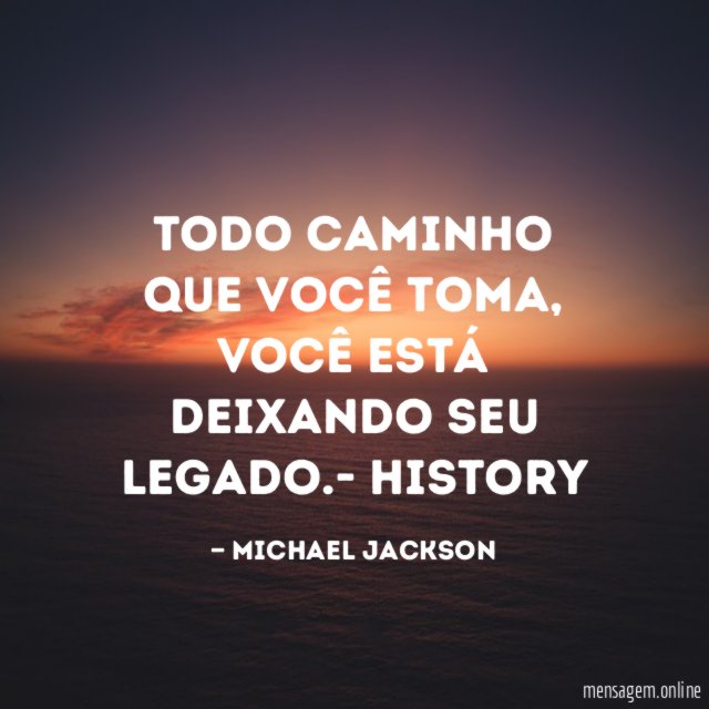 Todo caminho que você toma