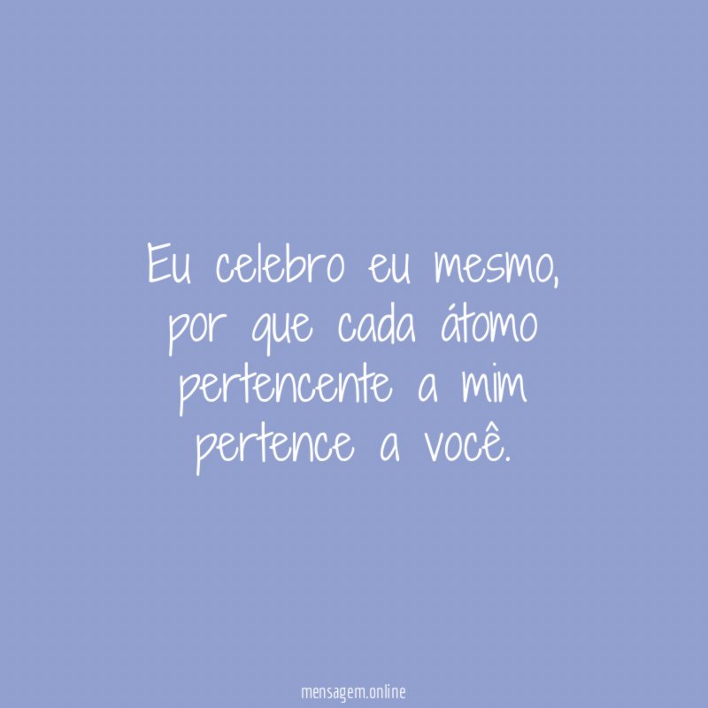 Eu celebro eu mesmo
