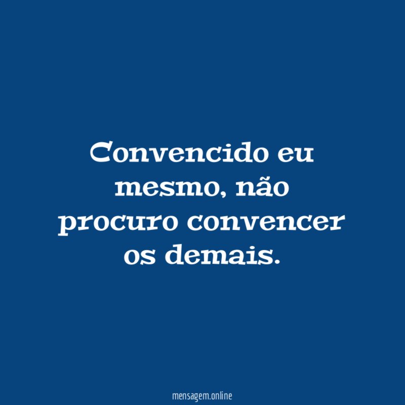 Convencido eu mesmo