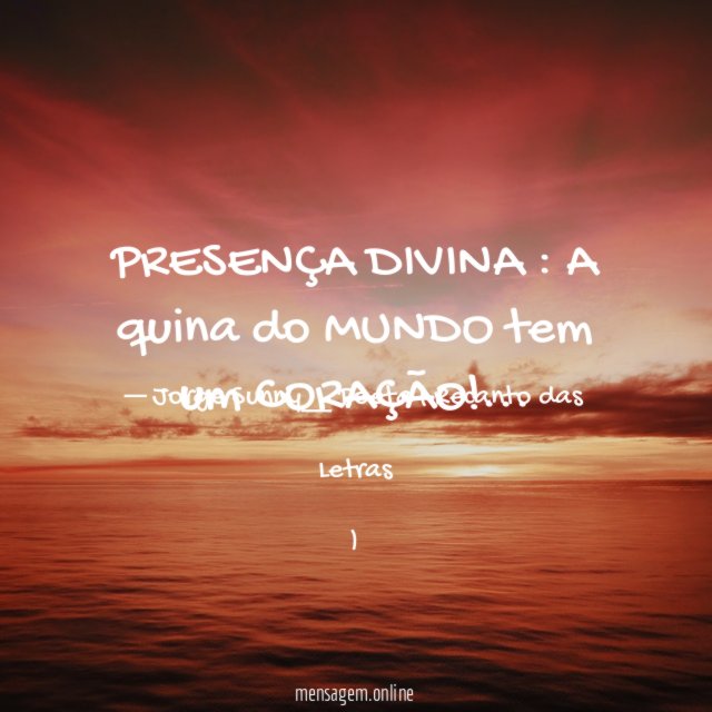 PRESENÇA DIVINA