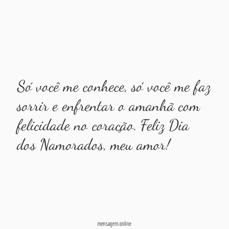 Só você me conhece