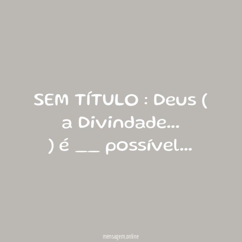 SEM TÍTULO