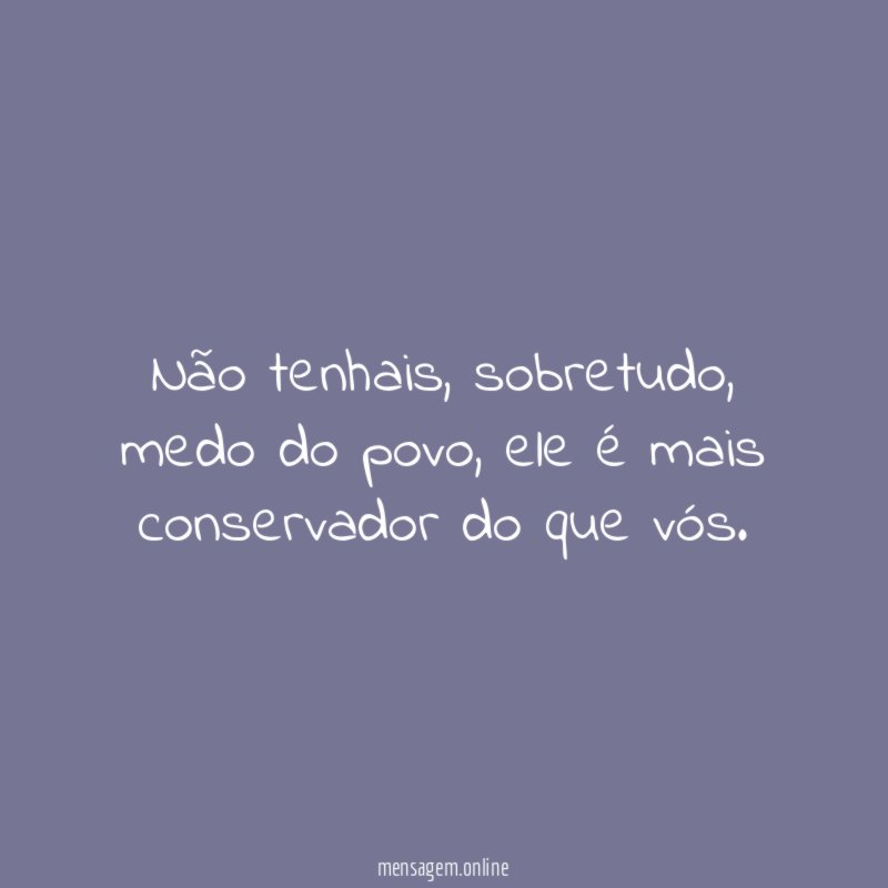 Não tenhais