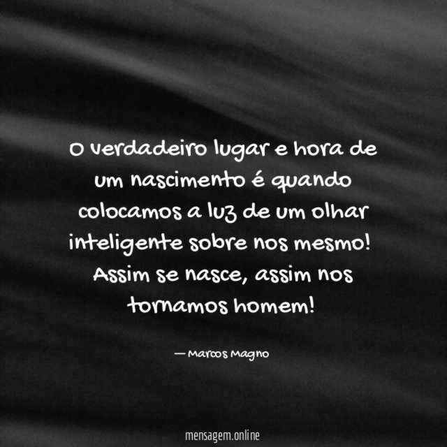 O verdadeiro lugar e hora de um nascimento é