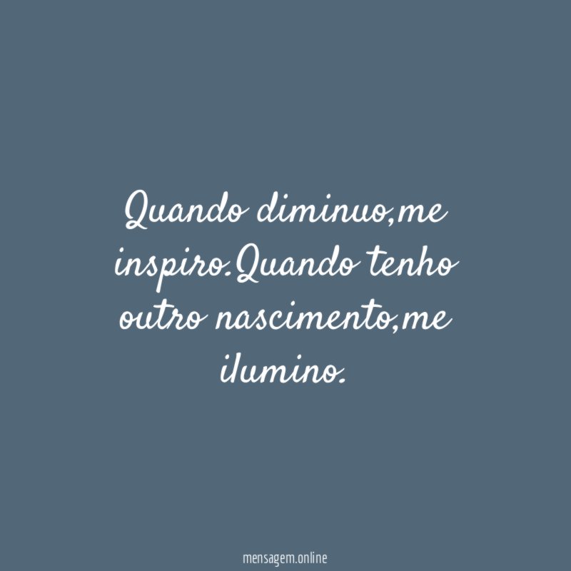 Quando diminuo