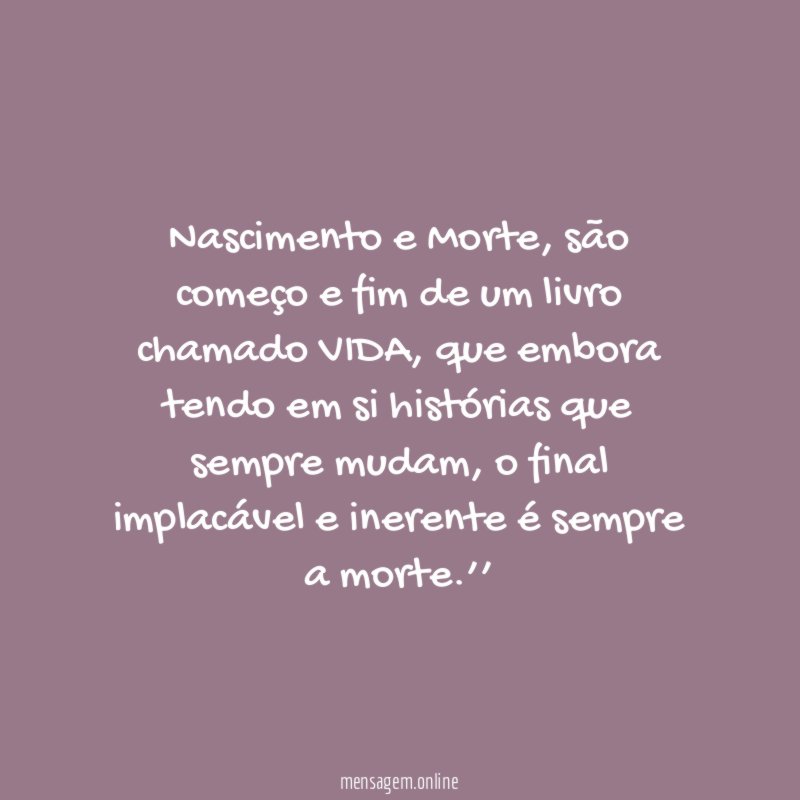 Nascimento e Morte