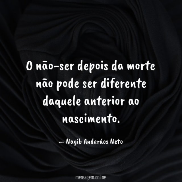 O não-ser depois da morte não pode ser