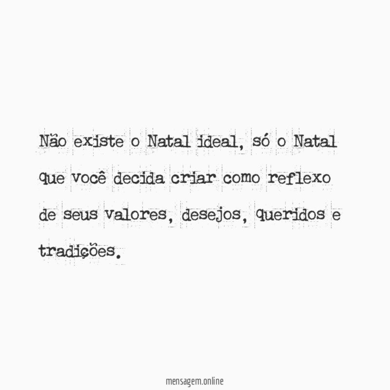 Não existe o Natal ideal