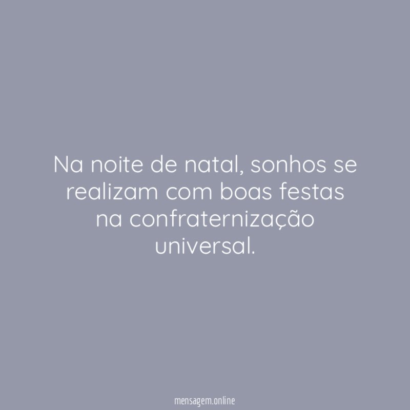 Na noite de natal