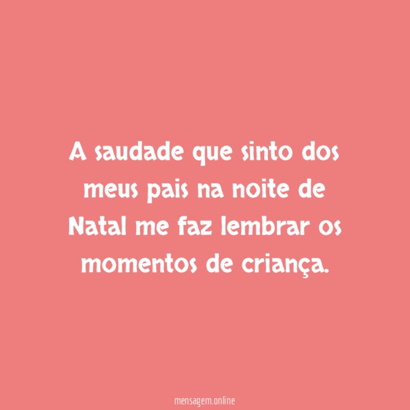 A saudade que sinto dos meus pais na