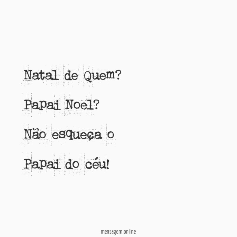 Natal de Quem