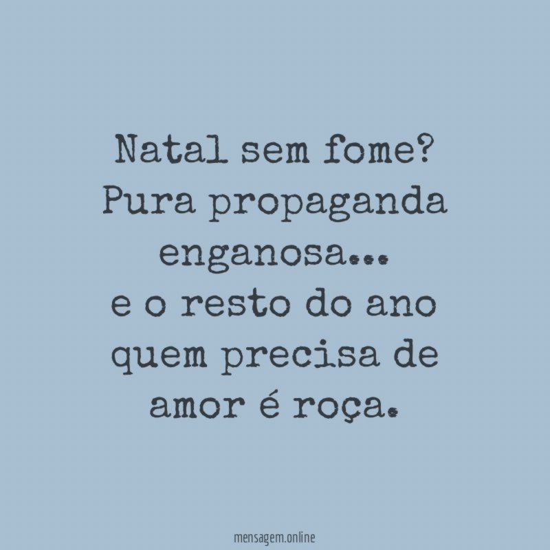 Natal sem fome