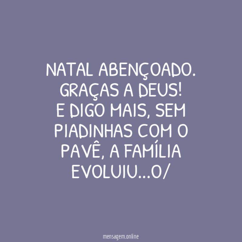 Natal abençoado