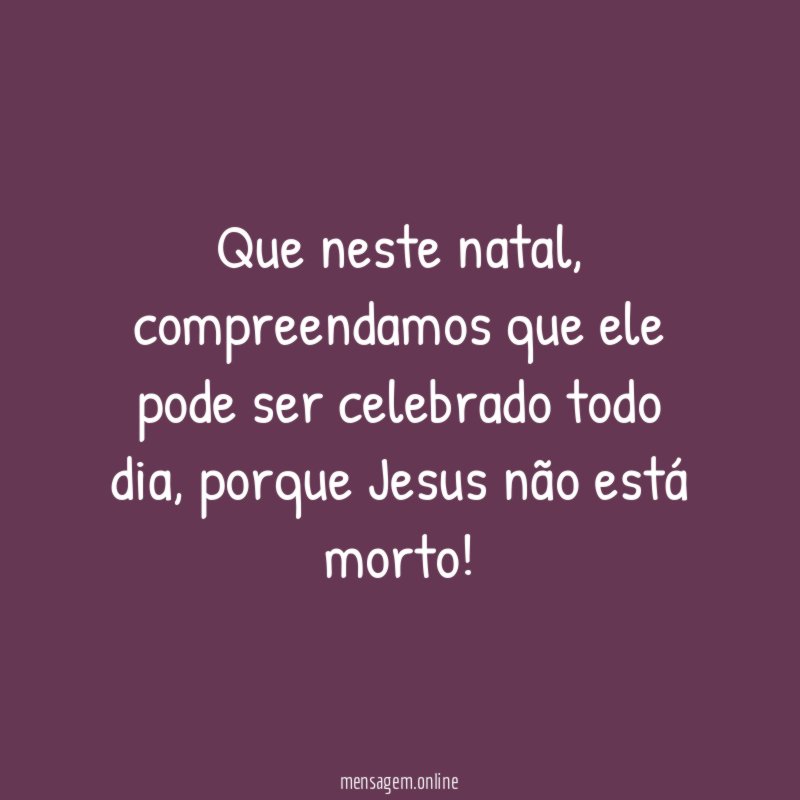Que neste natal