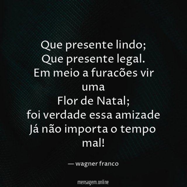 Que presente lindo