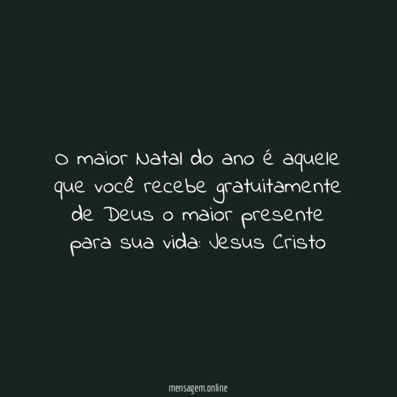 O maior Natal do ano é aquele que