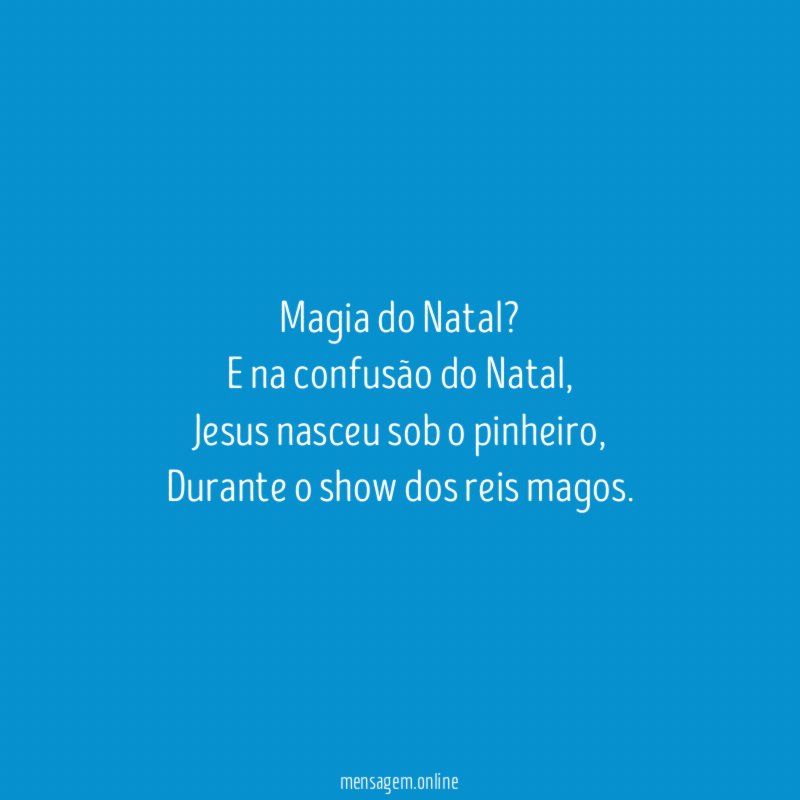 Magia do Natal?