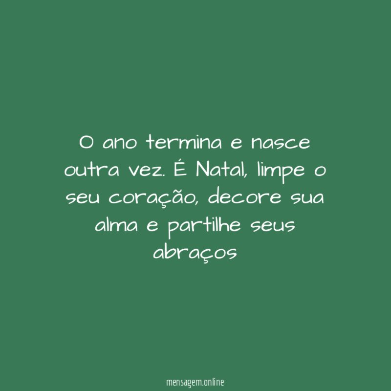 O ano termina e nasce outra vez