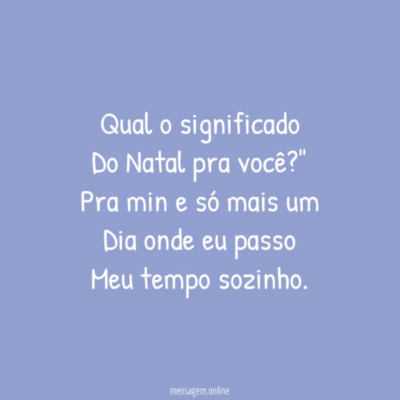 Qual o significado Do Natal pra você