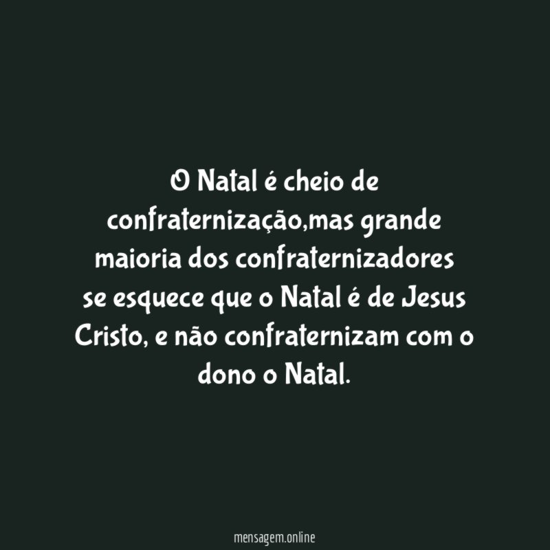 O Natal é cheio de confraternização