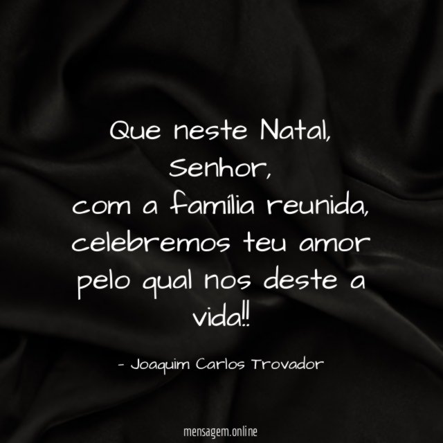 Que neste Natal