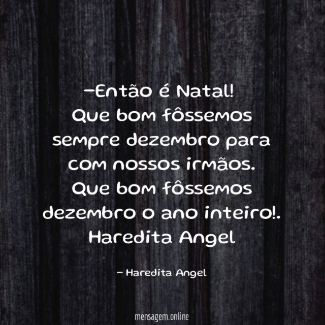 Então é Natal