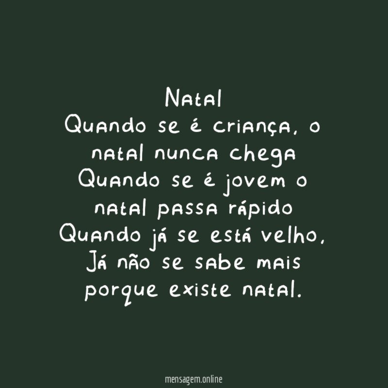 Natal Quando se é criança