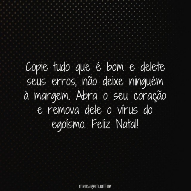 Copie tudo que é bom e delete seus erros
