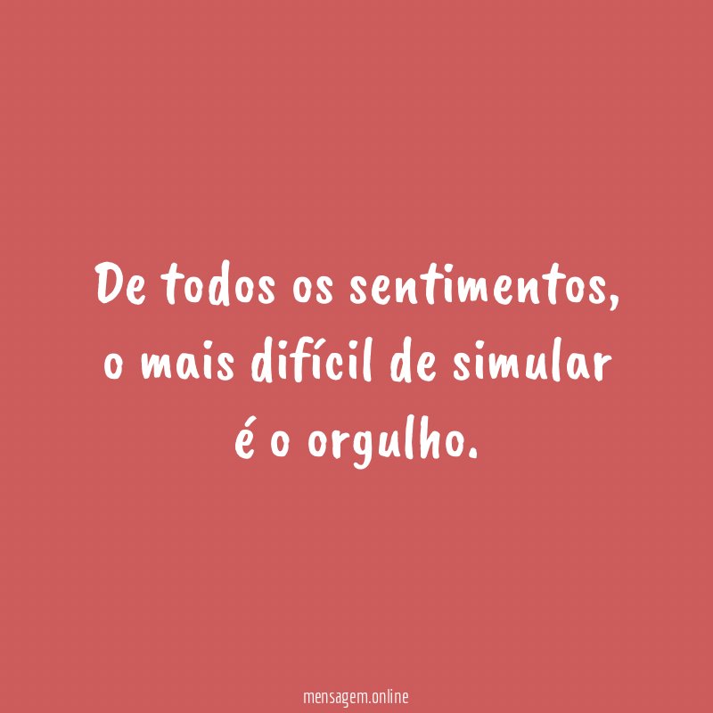 De todos os sentimentos