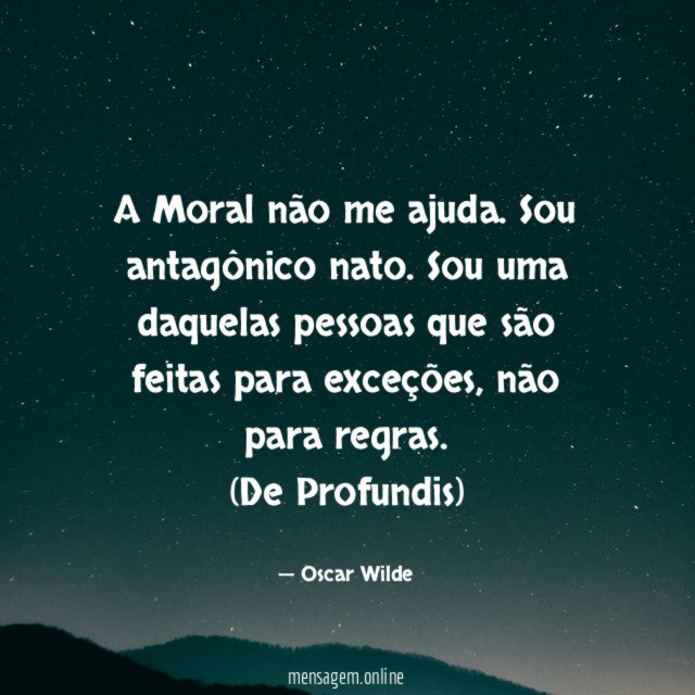 A Moral não me ajuda