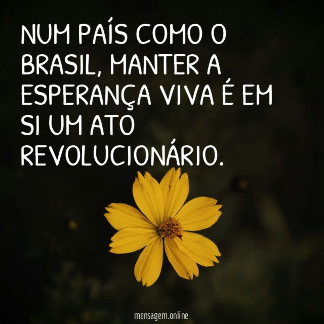 Num país como o Brasil
