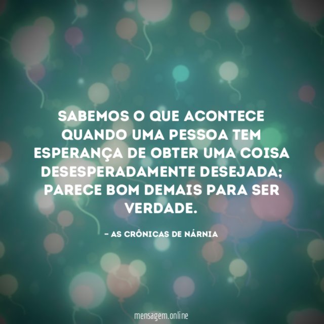 Sabemos o que acontece quando uma pessoa tem