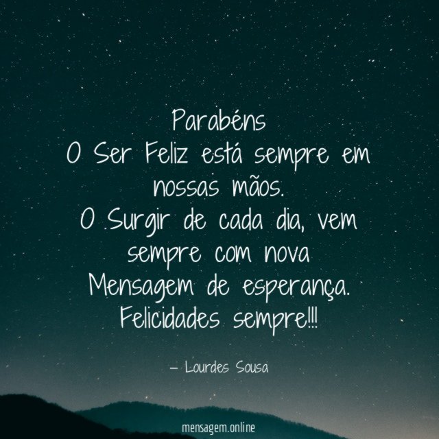Parabéns