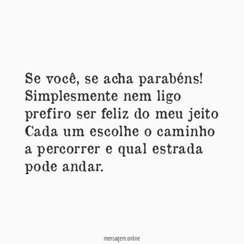 Se você