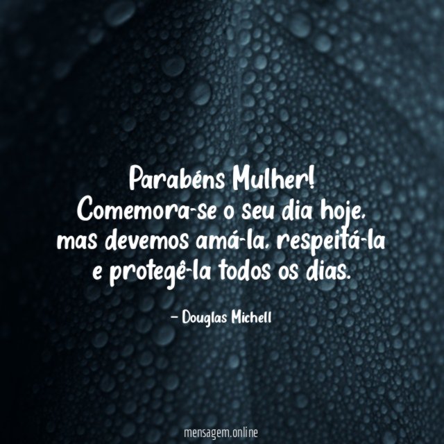 Parabéns Mulher