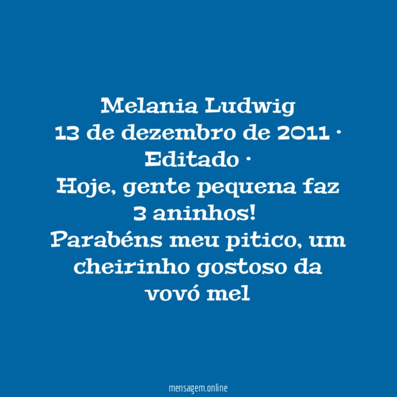 Melania Ludwig
13 de dezembro de 2011 · Editado ·