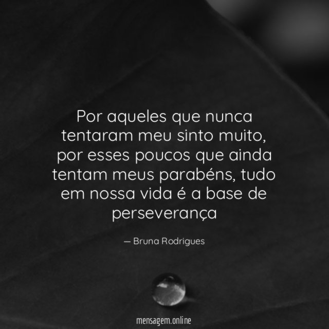 Por aqueles que nunca tentaram meu sinto muito
