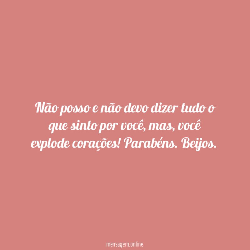 Não posso e não devo dizer tudo