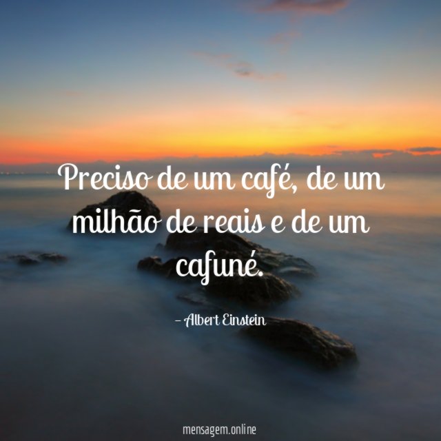 Preciso de um café