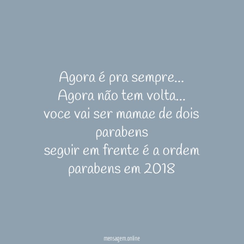 Agora é pra sempre