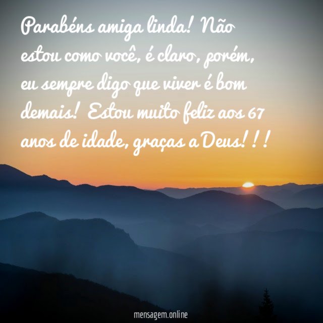 Parabéns amiga linda