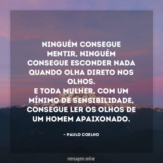 Ninguém consegue mentir